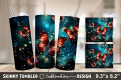 Christmas Butterfly Tumbler Design Product Image 1