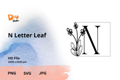 Letter Leaf Monogram Product Image 1