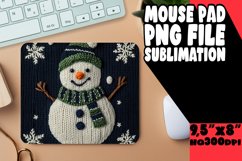 Unique Mouse Mat Sublimation, Snowman Product Image 1