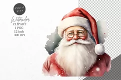 Christmas clipart, Santa clipart, Winter sublimation Product Image 1