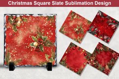 Christmas Square Sublimation Slate Designs Product Image 1