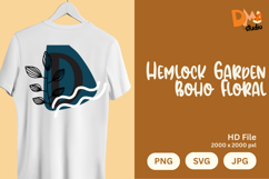 Hemlock Garden Boho Floral Monogram Product Image 1