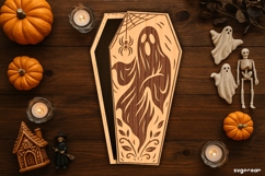 Halloween Coffin Candy Box Bundle | Gift Box | Laser Cut Product Image 12