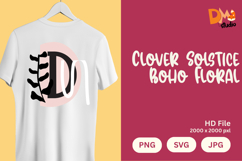 Clover Solstice Boho Floral Monogram Product Image 1