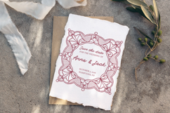 Lace Wedding Frames PNG | Heart Frame Clipart Product Image 3