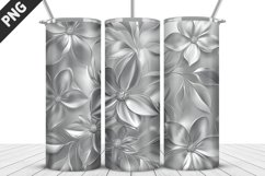 3D Flowers Tumbler Wrap | Sublimation Design | Tumble PNG Product Image 3