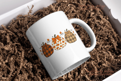 Cute Floral Pumpkin with Bow Ties PNG Fall Sublimation Product Image 4