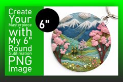 Artistic 3D Summer Round Design Sublimation Product Image 1