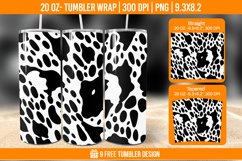 Cowhide Tumbler Wrap Designs, Sublimation Wrap Product Image 1