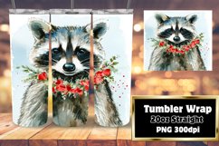 Sublimation Design with Heart and Love Animals on Tumbler Product Image 1