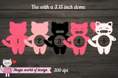 Cute cat VALENTINE'S day candy holder, ornament gift SVG Product Image 3