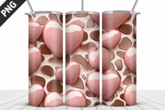 Valentines Love Skinny Tumbler PNG Wrap| Valentines Tumbler Product Image 3