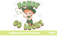 Happy St Patrick's Day PNG DTF Irish Lucky Leprechaun Beer Product Image 1