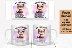 Funny Animal Quotes Mug Wrap Sublimation Product Image 1