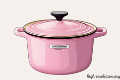 Pink Kitchen Coquette Kitchen Clipart PNG, Product Image 8