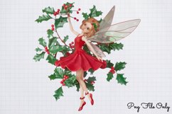 Beautiful Fairy Christmas Sublimation PNG Product Image 1