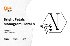 Bright Petals Monogram Floral Product Image 1