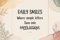 Daily Smiles Playful Handwritten Font with Friendly Style Product Image 2