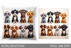 Funny Dog Sublimation. Cute Dog Pillow Sublimation Product Image 1