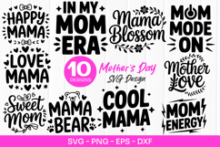 Mom Era Quotes Mothers Day SVG PNG Product Image 1