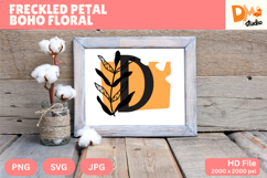 Freckled Petal Boho Floral Monogram Product Image 1