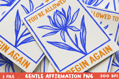 Floral line art: A Gentle Affirmation BUNDLE, Sublimation PN Product Image 18