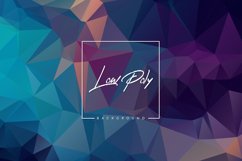 Low poly banner with geometric triangle shapes background Product Image 1