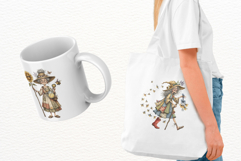 Whimsical Summer Witch Clipart Product Image 3