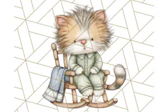 Christmas Pets in Pajamas Clipart PNG, Christmas Png Clipart Product Image 2