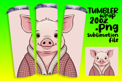 RICH 20oz Tumbler PNG Design , Valenines Animals Product Image 1