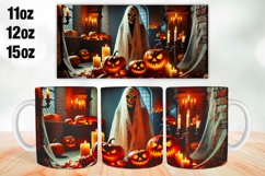 Halloween Pumpkins Mug Wrap Sublimation 11oz, 12oz, 15oz Product Image 1