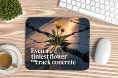 Inspirational Quotes Mouse Pad, Motivational PNG Sublimation Product Image 1