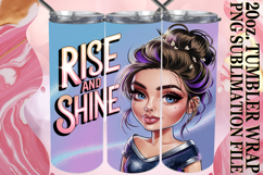 Lively smiles 20oz tumbler wrap, Woman Product Image 1