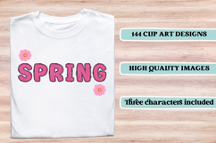 Springtime Alphabet png, letters doodle, springtime clipart Product Image 6