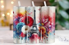Eiffel Tower Tumbler Wrap | Sublimation | Tumblers Product Image 1