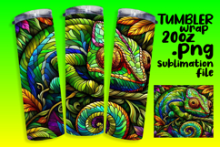 STUNNING 20oz Sublimation Tumbler , Animals Product Image 1
