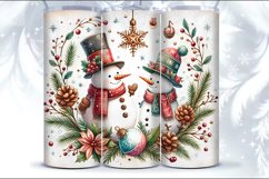 4 Christmas Seamless Tumbler Wrap 20 oz Product Image 3