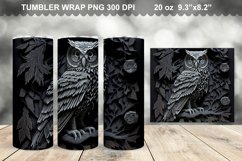 3D Owl Tumbler Sublimation Bundle - 3D Owl Tumbler Wrap Product Image 5