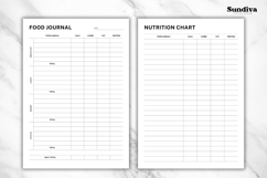 Daily Food Journal Editable Template 2 | Meal Tracker Product Image 3