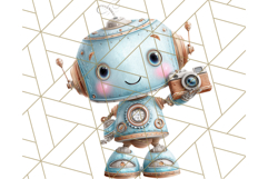 Robot Clipart, Soft Realistic Full Body Robot PNG Images Product Image 2