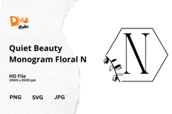 Quiet Beauty Monogram Floral Product Image 1