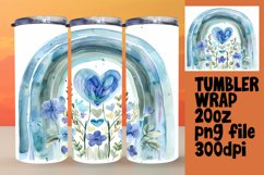 Colorful Rainbow Tumbler Wrap for 20oz Sublimation Product Image 1