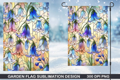 Flowers Garden Flag Sublimation| Spring Garden Flag PNG Product Image 1