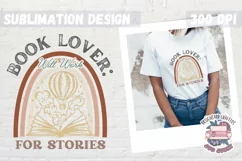 Book Lover Sublimation design Quote Bookish PNG Product Image 1