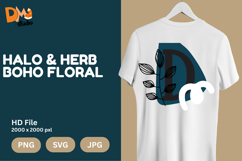 Halo &amp; Herb Boho Floral Monogram Product Image 1