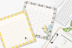 Cute Honey &amp; Bees Printable Notepad Pages | Fun Stationery Product Image 4
