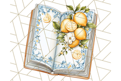 Mediterranean Cottagecore Kitchen PNG Clipart with Lemons Product Image 2