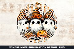 Halloween Boo Wind Spinner Sublimation Design Product Image 1