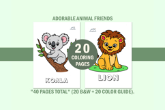 20 Cute Animal Coloring Book for Toddlers Product Image 14