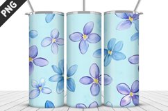 Flowers Tumbler Wrap| Sublimation Design | Tumble PNG Product Image 3
